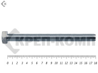 Болт полная резьба, цинк DIN933 16х180 пр.5,8 (2шт)