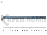 Болт полная резьба, цинк DIN933 12х180 пр.5,8 (2шт)