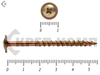 Саморезы с прессшайбой по дереву HIMTEX, Wood-Plate 4.0х55 мм (25шт)