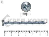 Шуруп с полукруглой головкой DIN7981 4,8х60 (18шт)