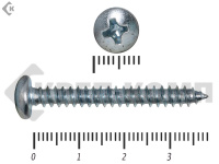 Шуруп с полукруглой головкой DIN7981 4,8х38 (40шт)