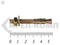 Анкер клиновой  6х 55, желтый цинк (15шт)