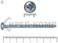 Шуруп с полукруглой головкой DIN7981 6,3х 80 (4шт)