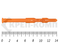 Дюбель рамный без шурупа 10х 140 ПОТАЙ полипропилен под м6 (50 шт)