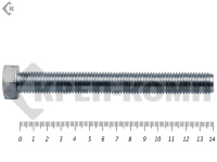 Болт полная резьба, цинк DIN933 16х140 пр.10,9 (25кг/111)