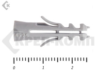 Дюбель распорный, усатый 6х25 (100шт)