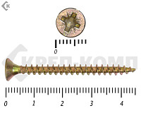 Саморез желтый цинк POZY 4х45 (8000шт)