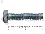 Болт полная резьба, цинк DIN933 10х 60 пр.5,8 (6шт) – фото