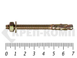 Анкер клиновой  6х 70, желтый цинк (100шт) – фото