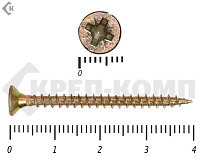 Саморез желтый цинк POZY 3,5х40 (10000шт)