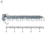 Купить шуруп шестигранный, din7976, цинк