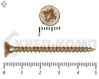 Саморез желтый цинк POZY 4,5х50 (4500шт)